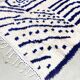 Azilal Moroccan Berber rug with majorelle blue patterns 2.53x1.45m new