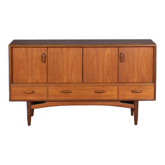 Retro Teck 1960s Long G Plan Scandi Mid Century Sideboard