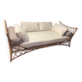 Rattan bed bench