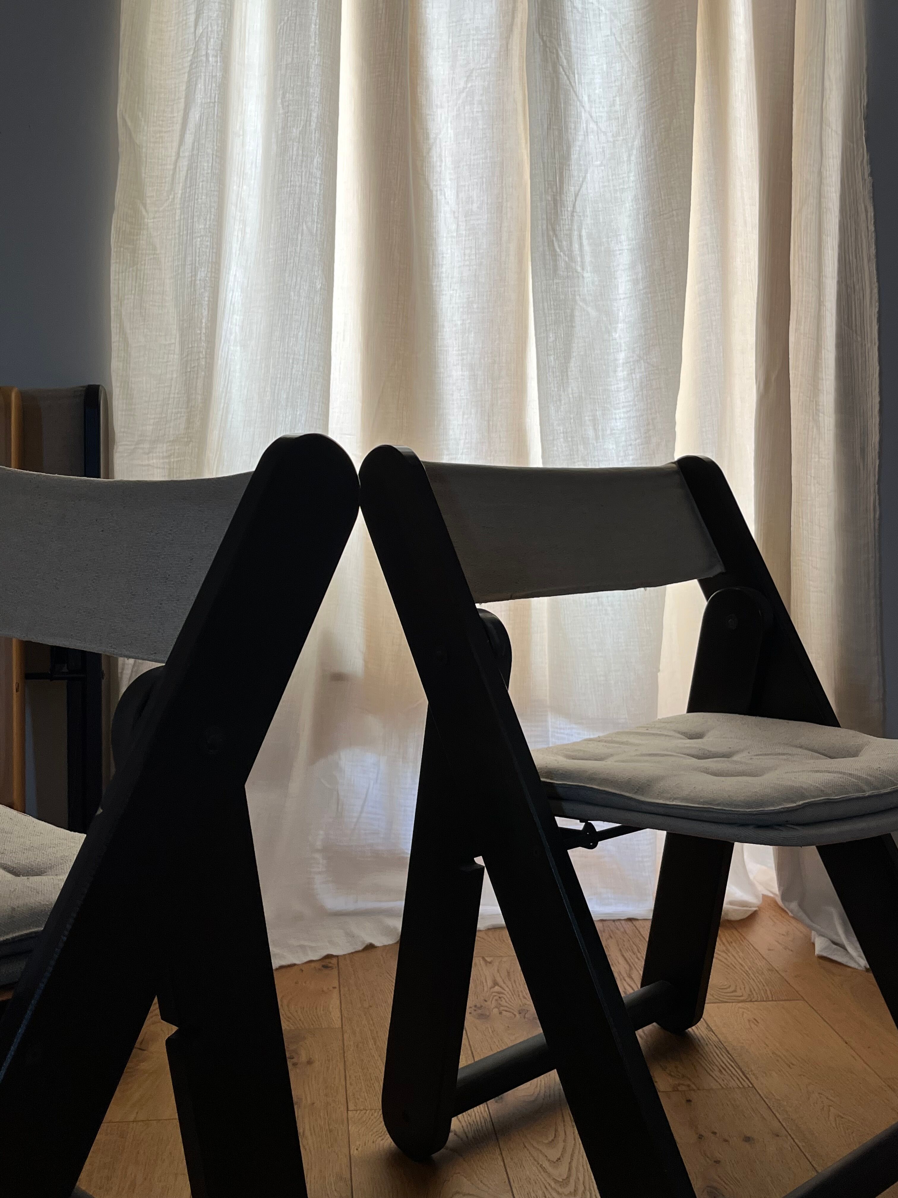 Suite of 4 chairs "Kon Tiki" by Gillis Lundgren for Ikea, circa 1970