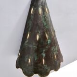 Hotte de cheminée vintage en laiton et cuivre, Italie