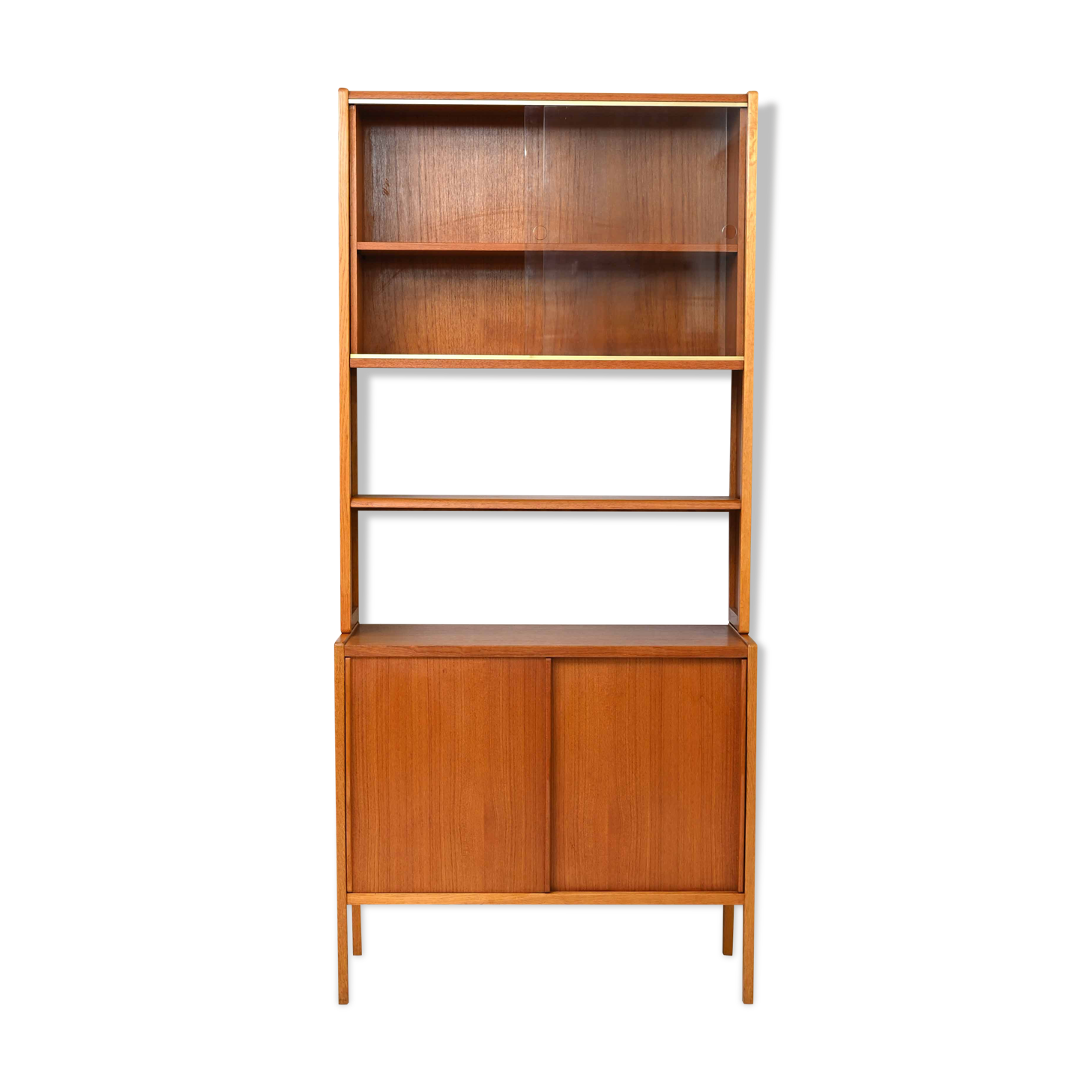 Sideboard-library cabinet with sliding doors
