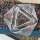 Ashtray pocket tray faceted glass Murano Midcentury style