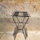 Metal magazine/vinyl rack