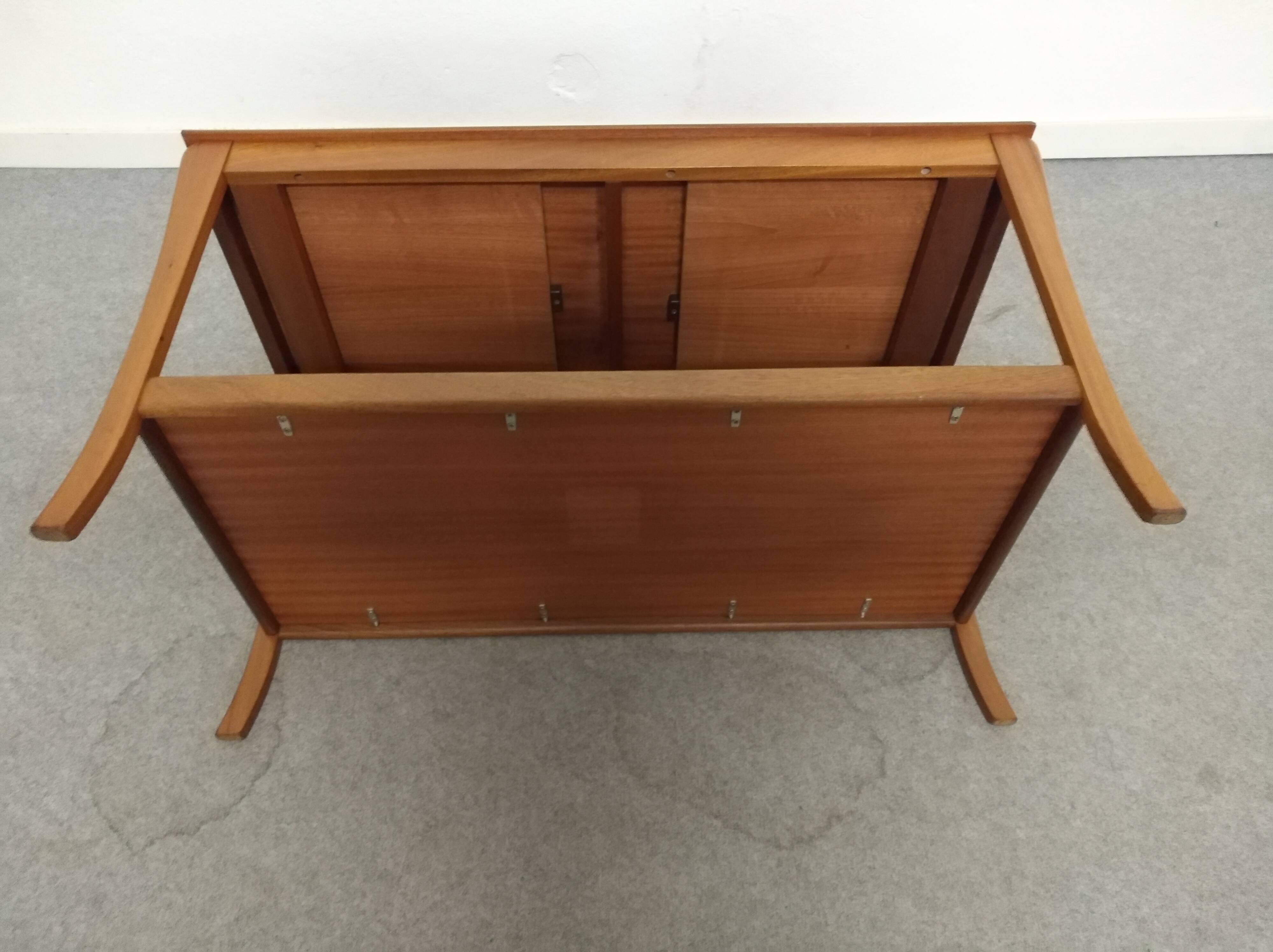 Teak coffee table with vintage extensions