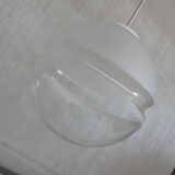 Two tone glass pendant light