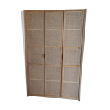 Solid oak cabinet and cannage