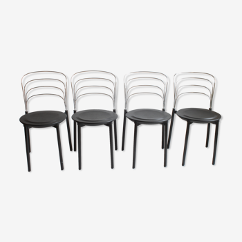 4 chaises « Delfina » de Giuseppe Raimondi pour Tetide Italie, 1987