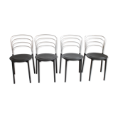 4 chaises « Delfina » de Giuseppe Raimondi pour Tetide Italie, 1987