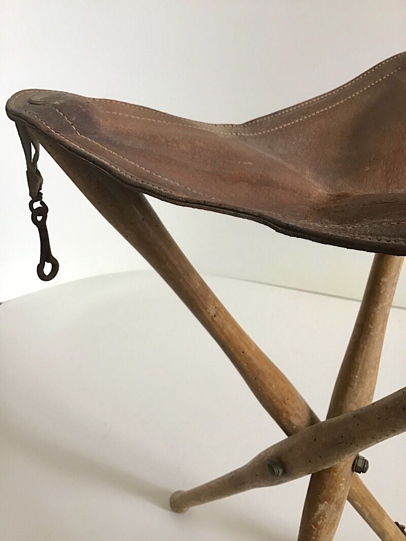 Vintage foldable painter's stool