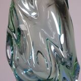 Organic glass vase by Jan Beránek Skrdlovice, mid-20th century.