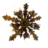 Tole Florentine Vintage Flushmount