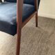 Scandinavian armchair in teak and velvet from the 1960s.