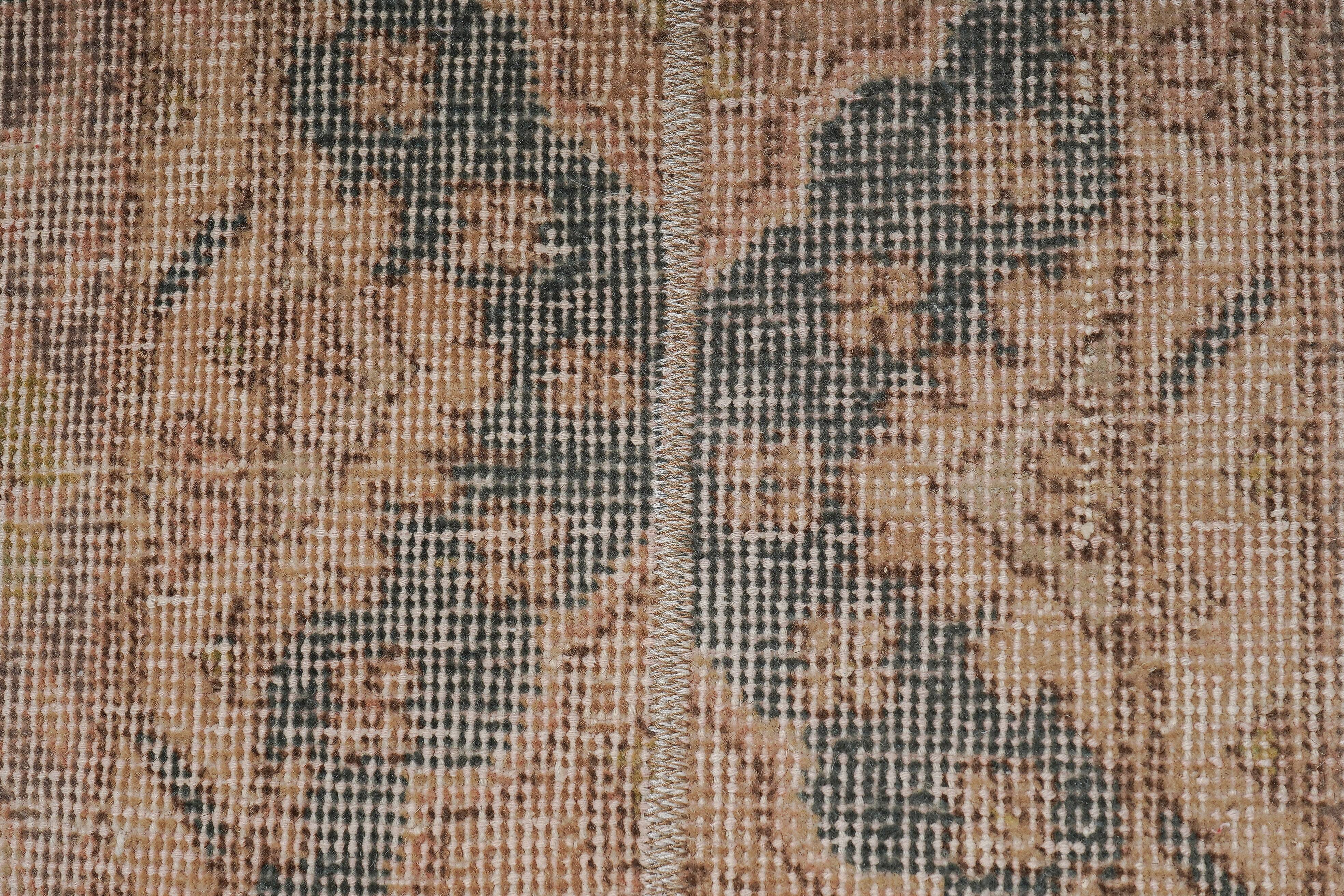 Vintage Turkish Oushak Rug Handwoven 56 x 396cm