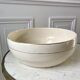 Toilet service in terre de fer longchamp cream with golden edging 40s-50s