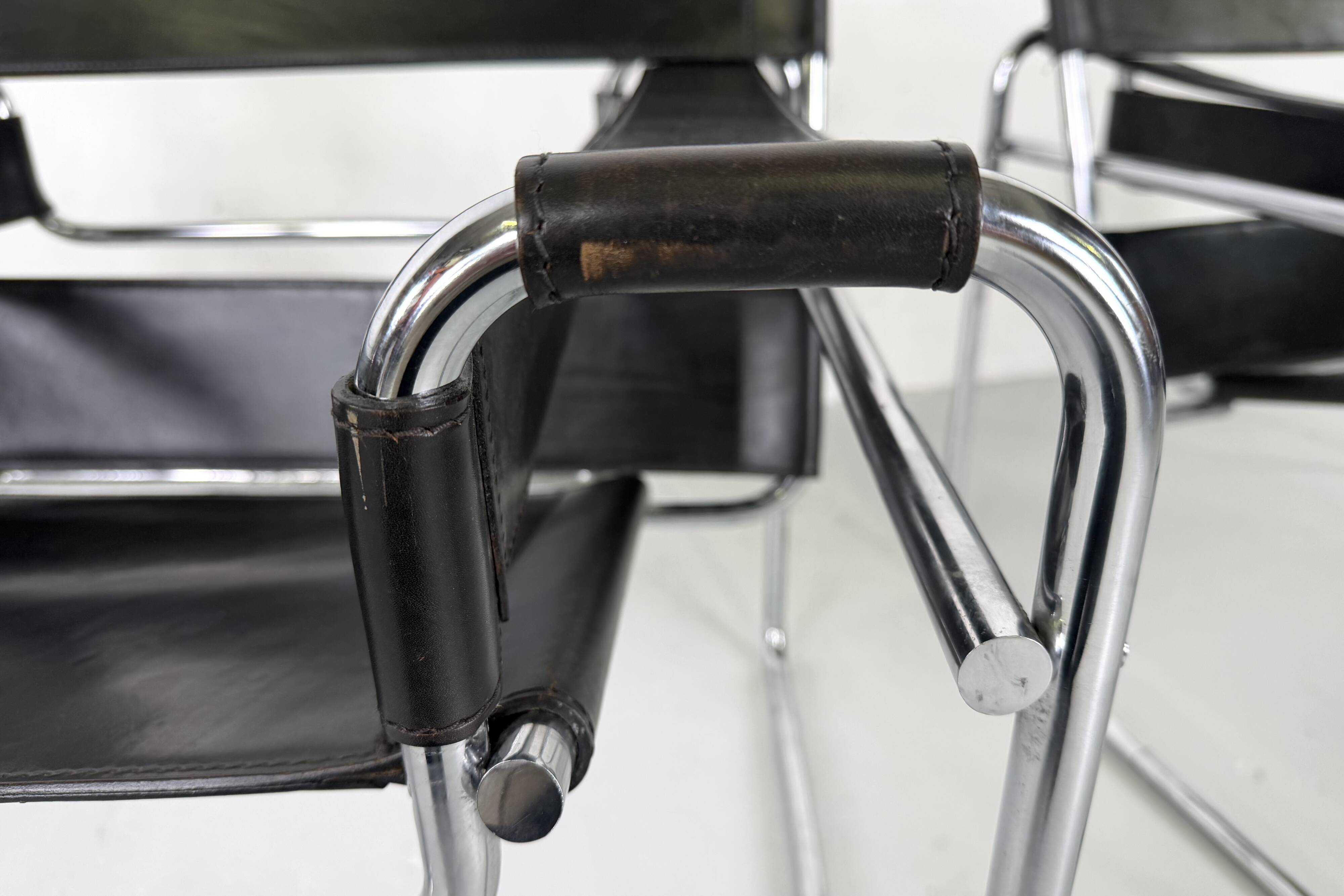 pair of Wassiily armchairs by Marcel Breuer for Gavina - 1960s