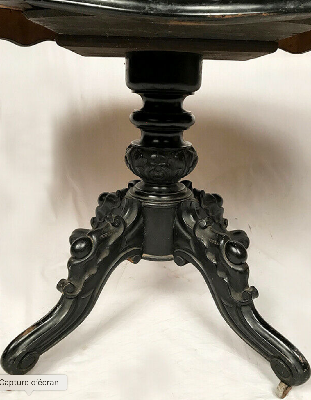 Table violonée Napoléon III