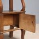 Antique walnut bedside tables with drawer, Italy, 19th century.