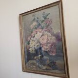 Large Watercolor Bouquet Dahlias Ysabel Minoggio-Roussel