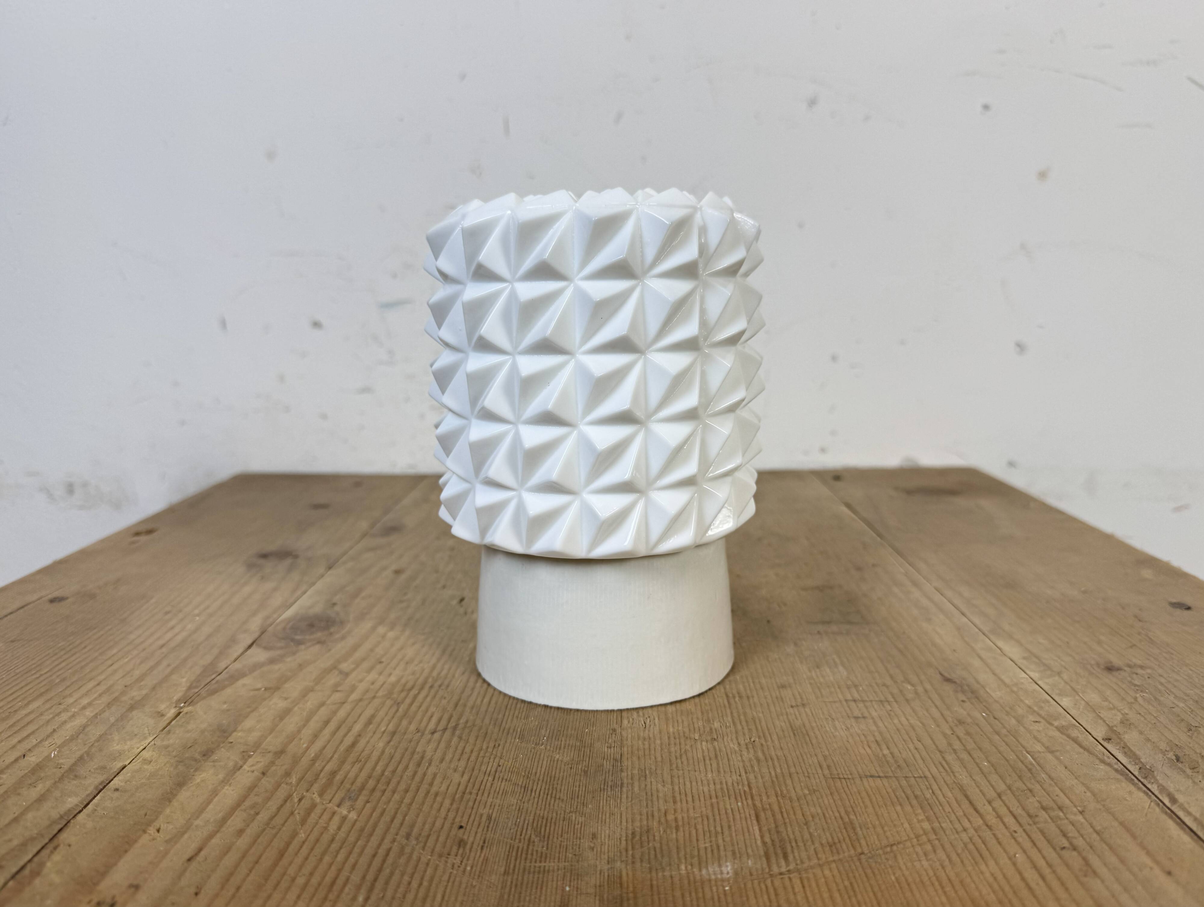 Vintage White Porcelain Ceiling Light, 1970s