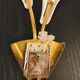 Pair of brass wall lamps design 50s - 60s