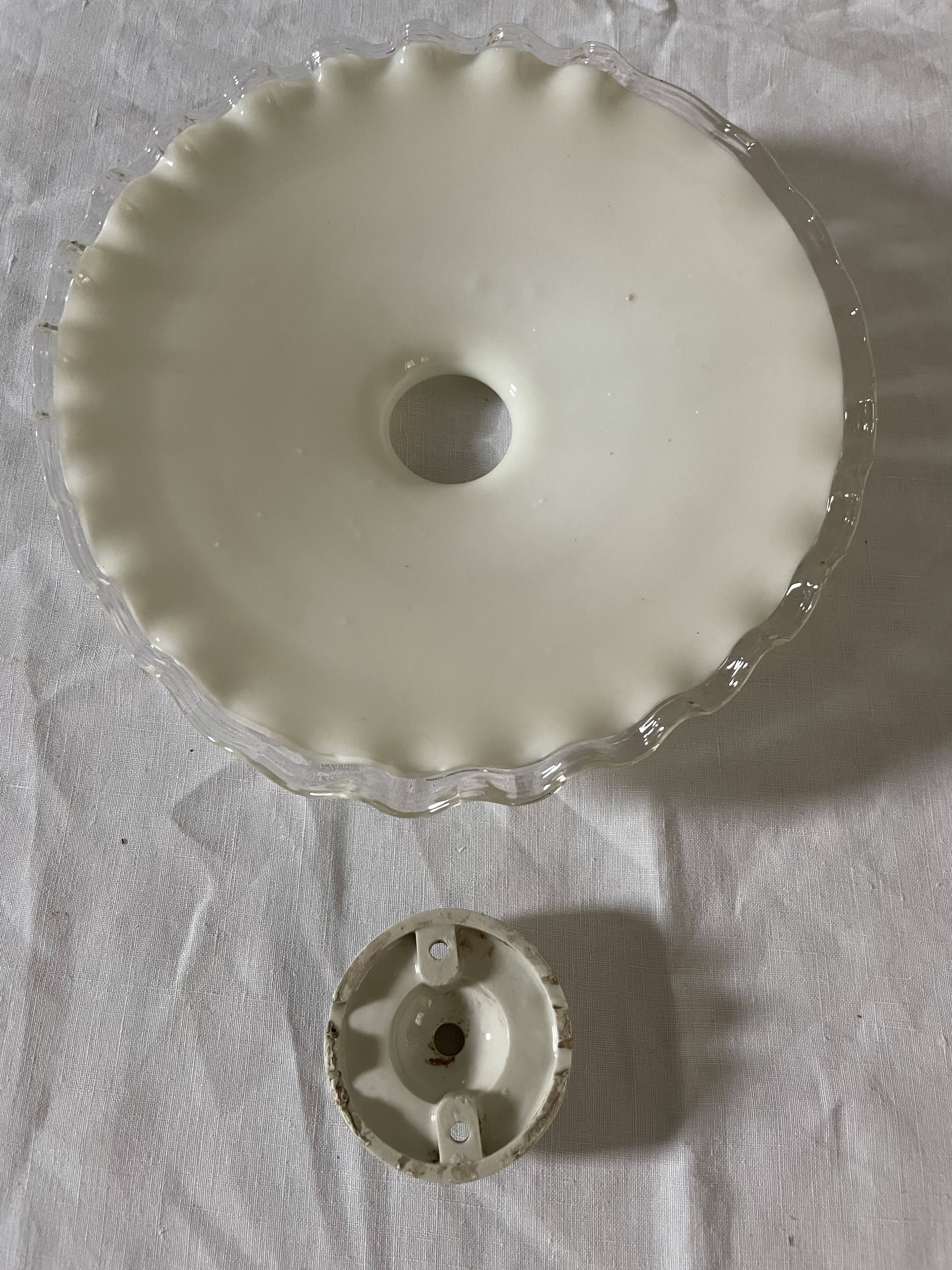 Opaline pendant light