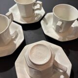 4 johnson brothers coffee cups and 4 saucers