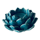 Artichoke candle holder in slip