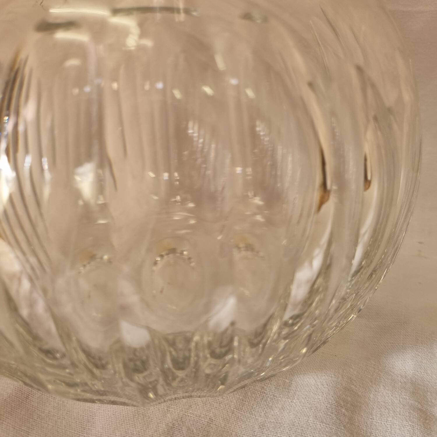 Vase boule cristal St Louis