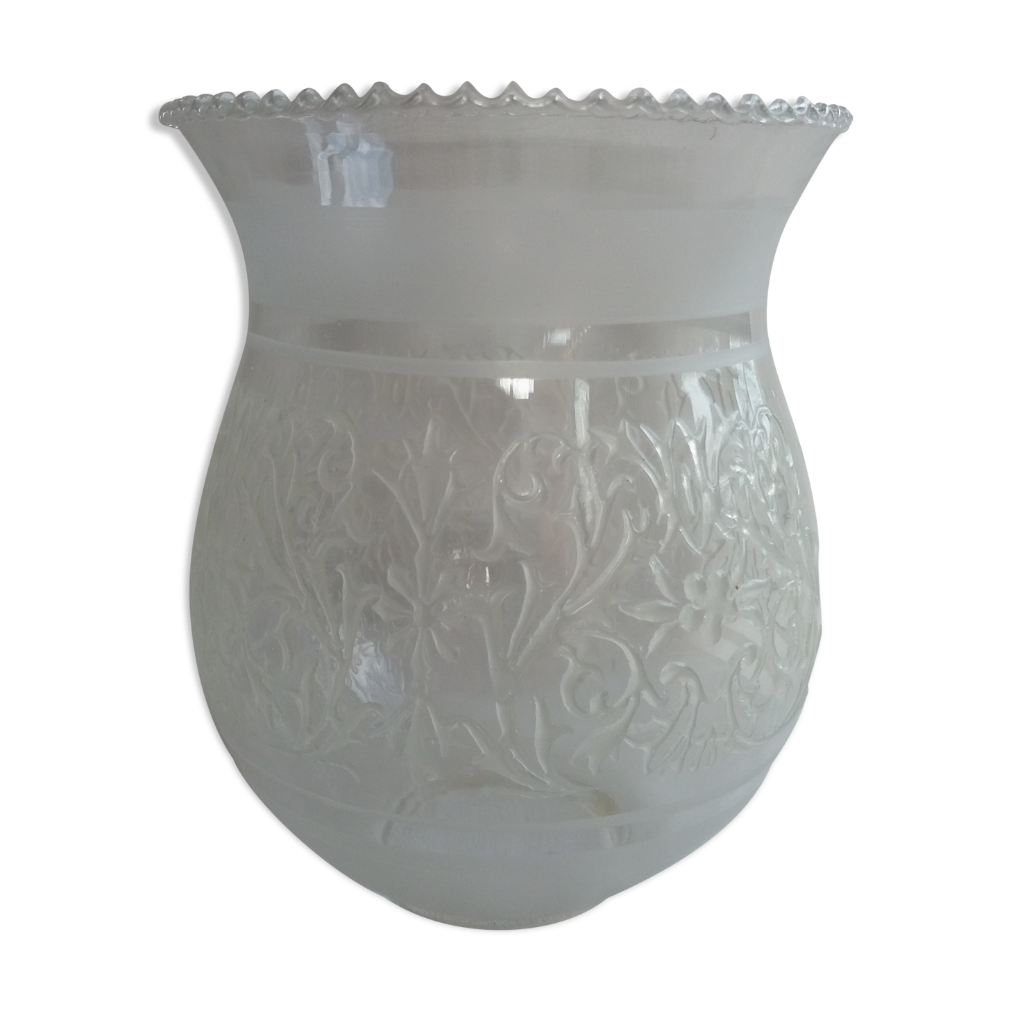 Tulip lampshade blown glass wall lamp
