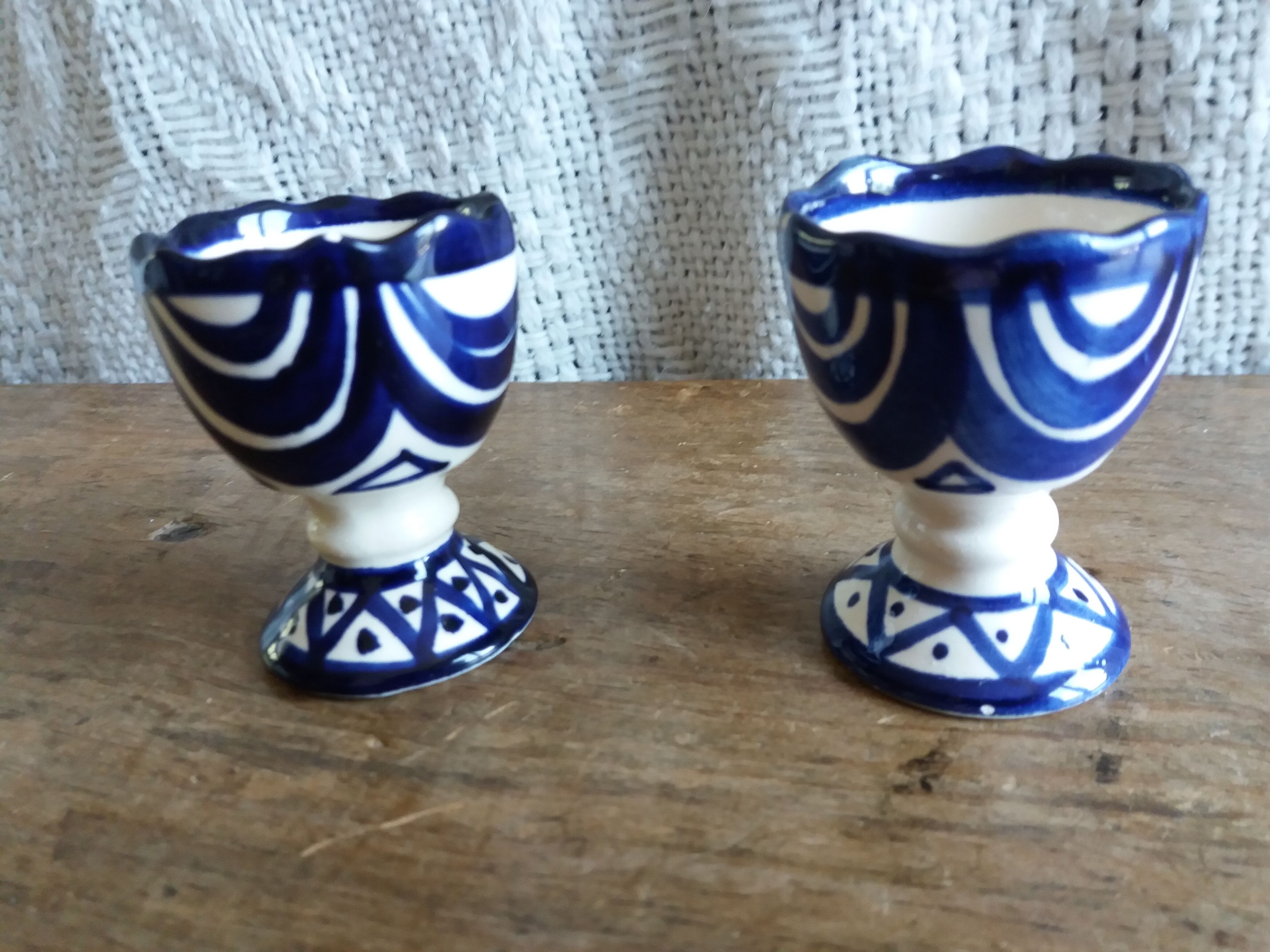 Coquetiers Saint Jean de Bretagne décor 1003 signed