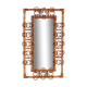 Bamboo with rattan french carved mirror rare beautiful, 1960
