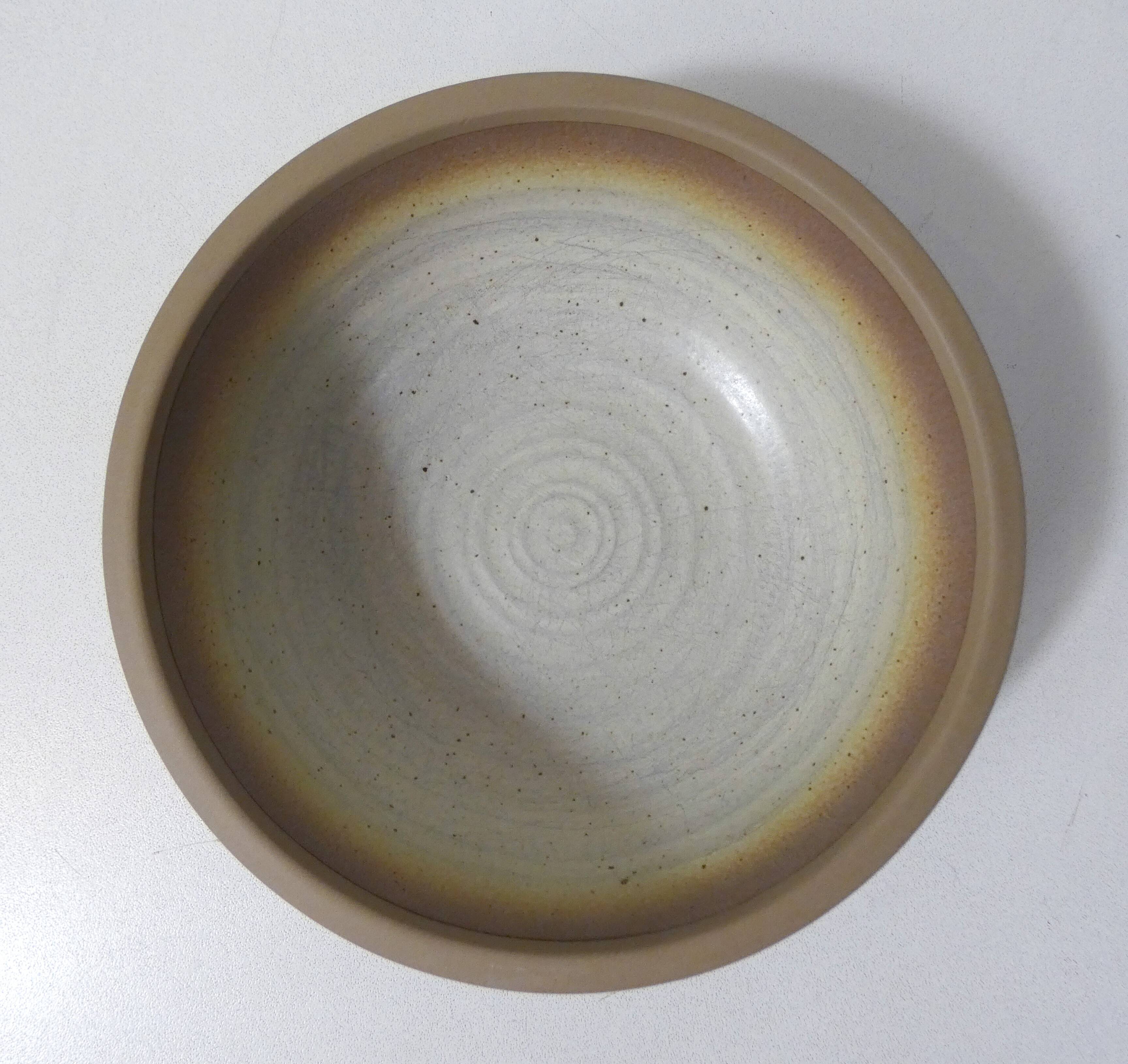 3 vintage stoneware bowls