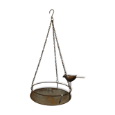 Bird bath to hang in iron