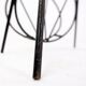 Black lacquered metal Bambi Magazine Rack holder 1960s