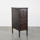 Armoire anglaise antique en chêne du XIXe siècle