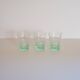 Set of 8 green glasses