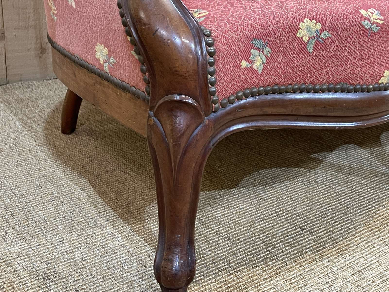 Napoleon III mahogany sofa