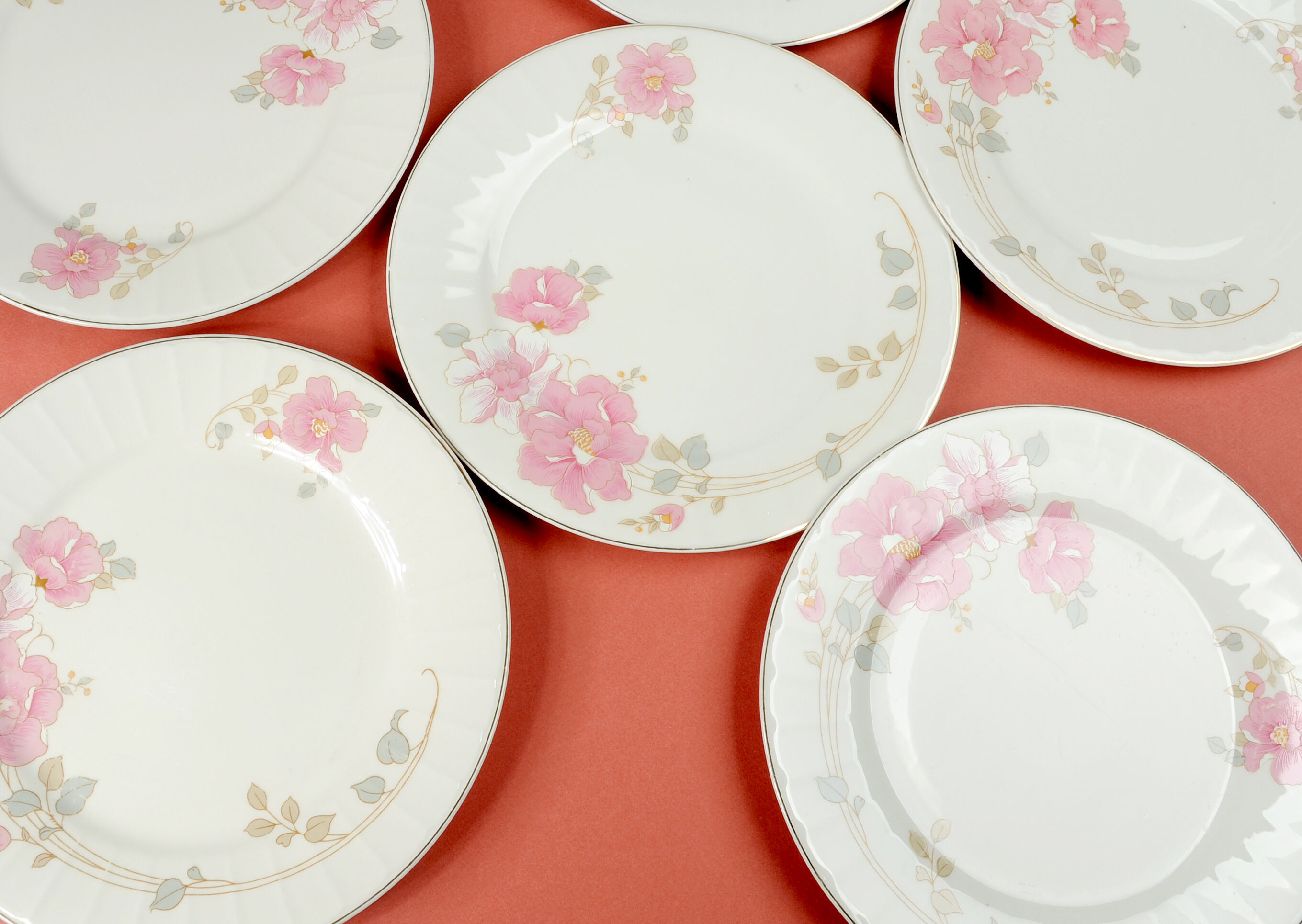 Set of 6 plates of Grandma Madeleine