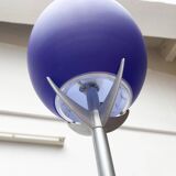 Vintage postmodern floor lamp in Italian glass by Lucente.