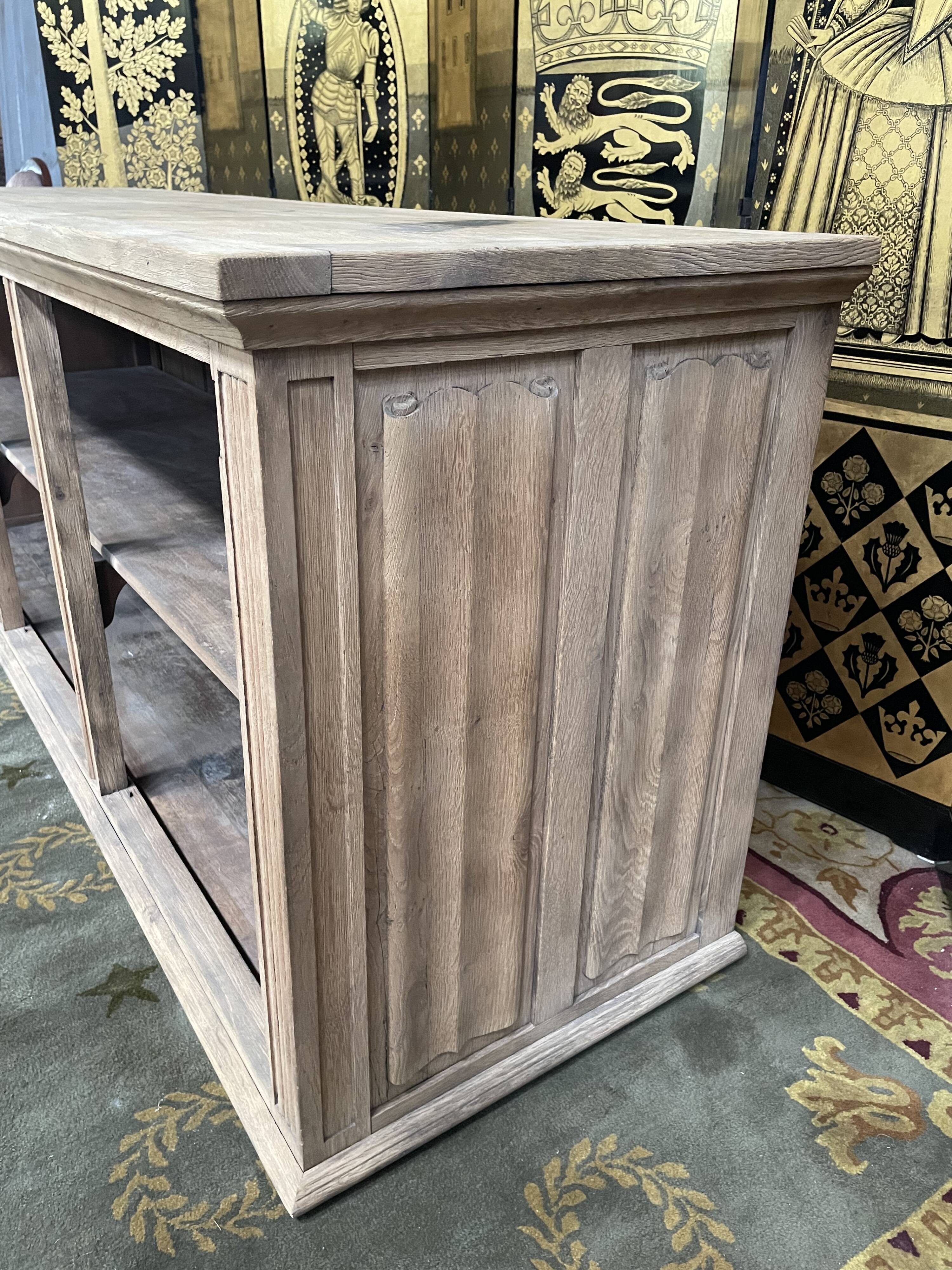 Aero gummed solid oak sideboard