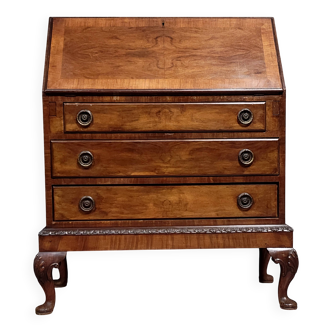 Secrétaire Anglais en acajou vers 1900