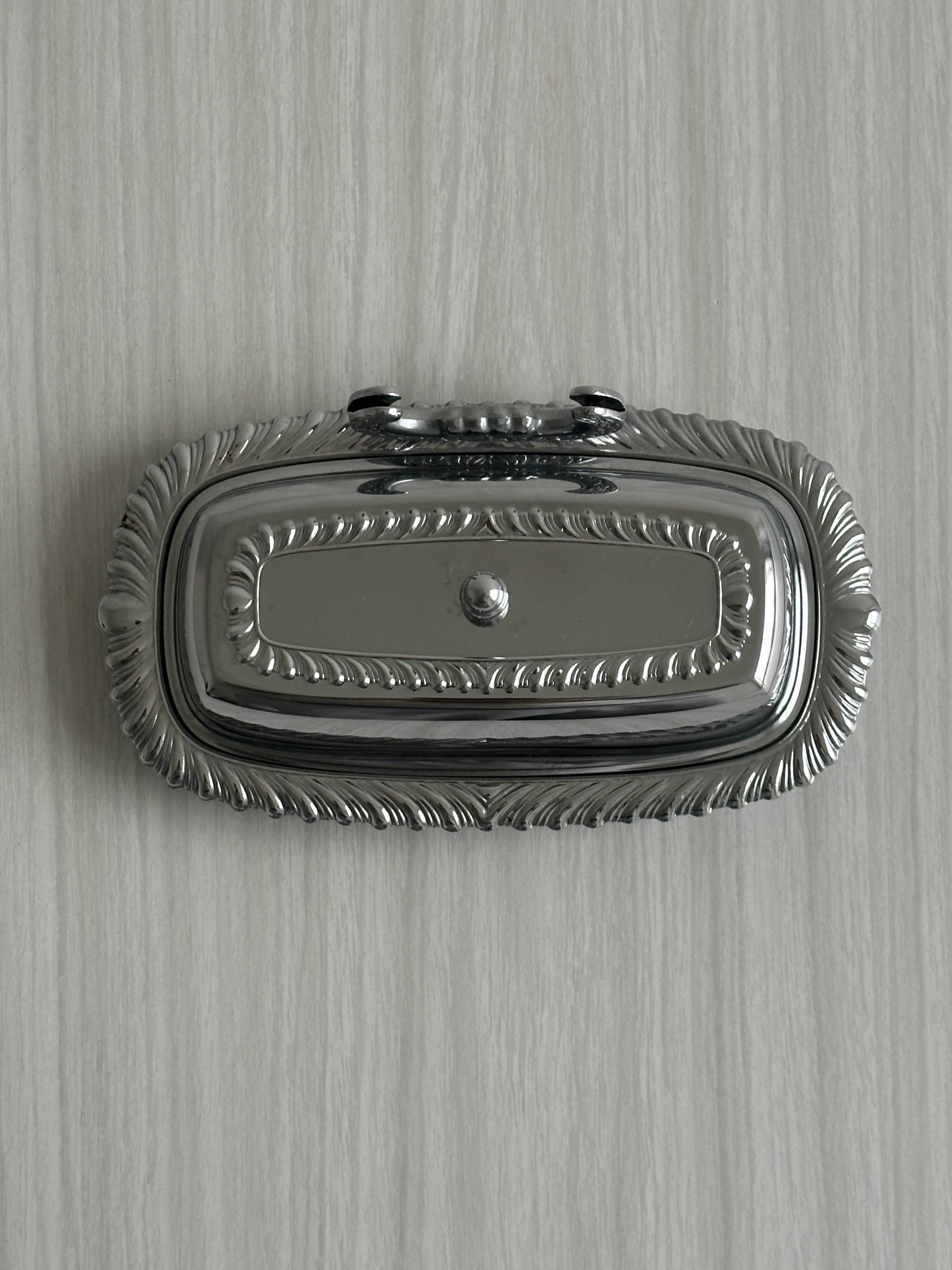stainless steel butter dish
