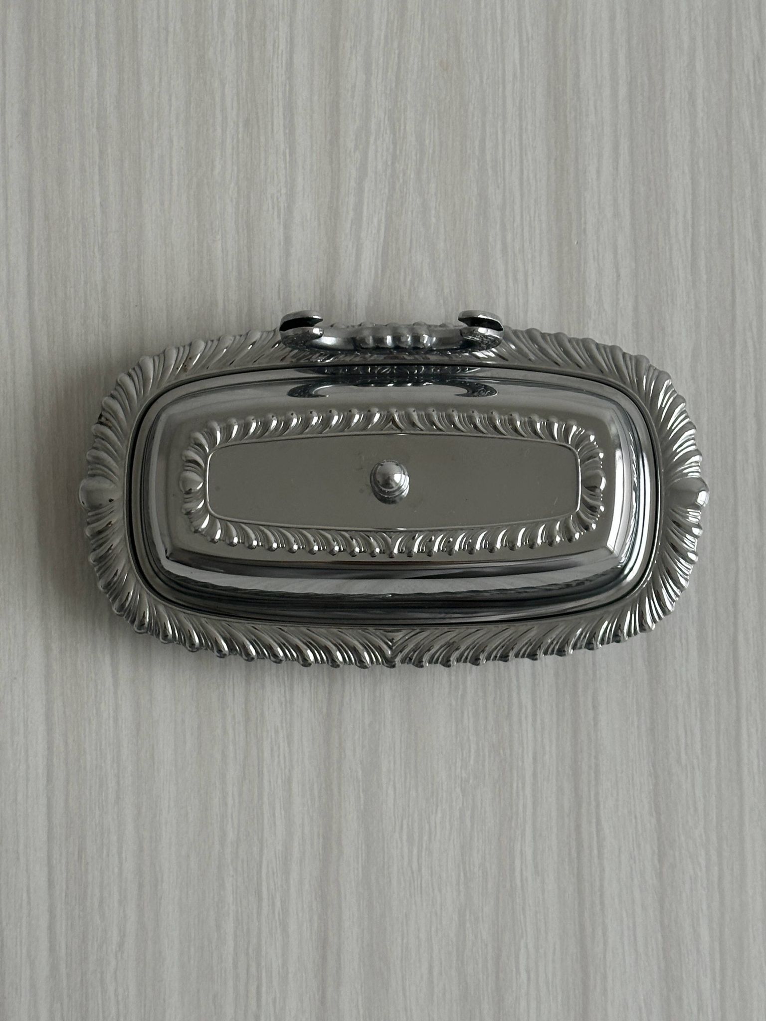 stainless steel butter dish