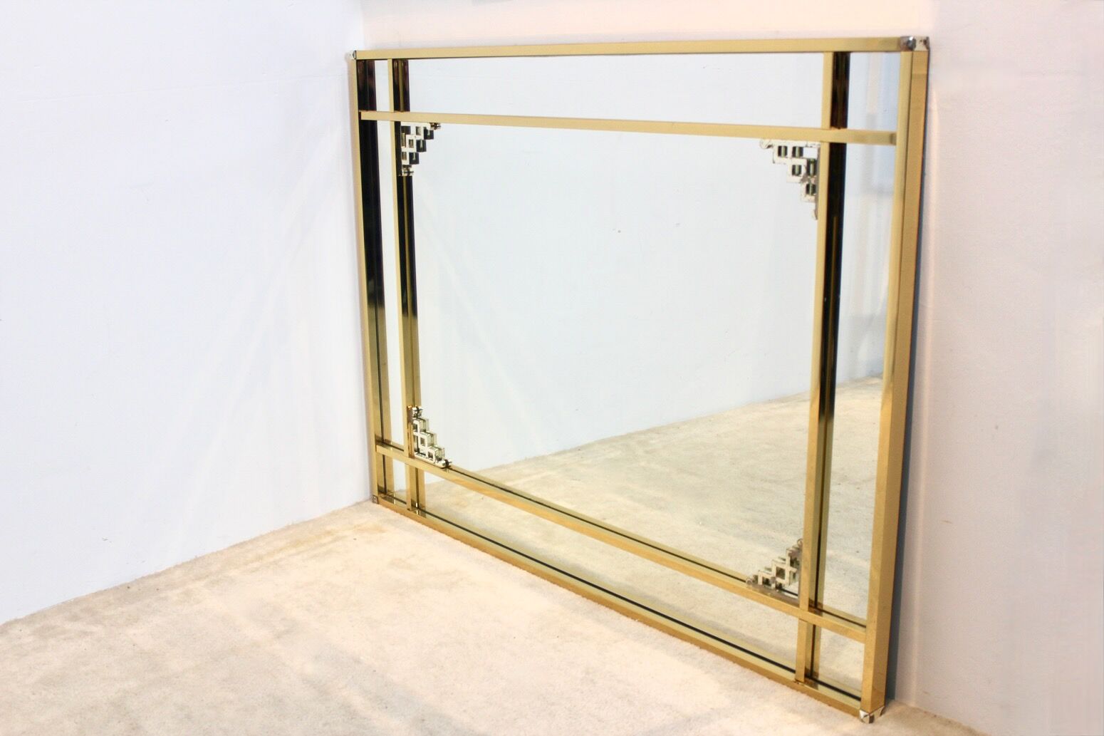 Graphic mirror by Belgochrom 105x80cm