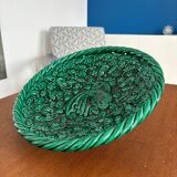 fruit bowl Vallauris 50s - vintage barbotine - exceptional piece fruit bowl fish motif ceramic 1950s vintage