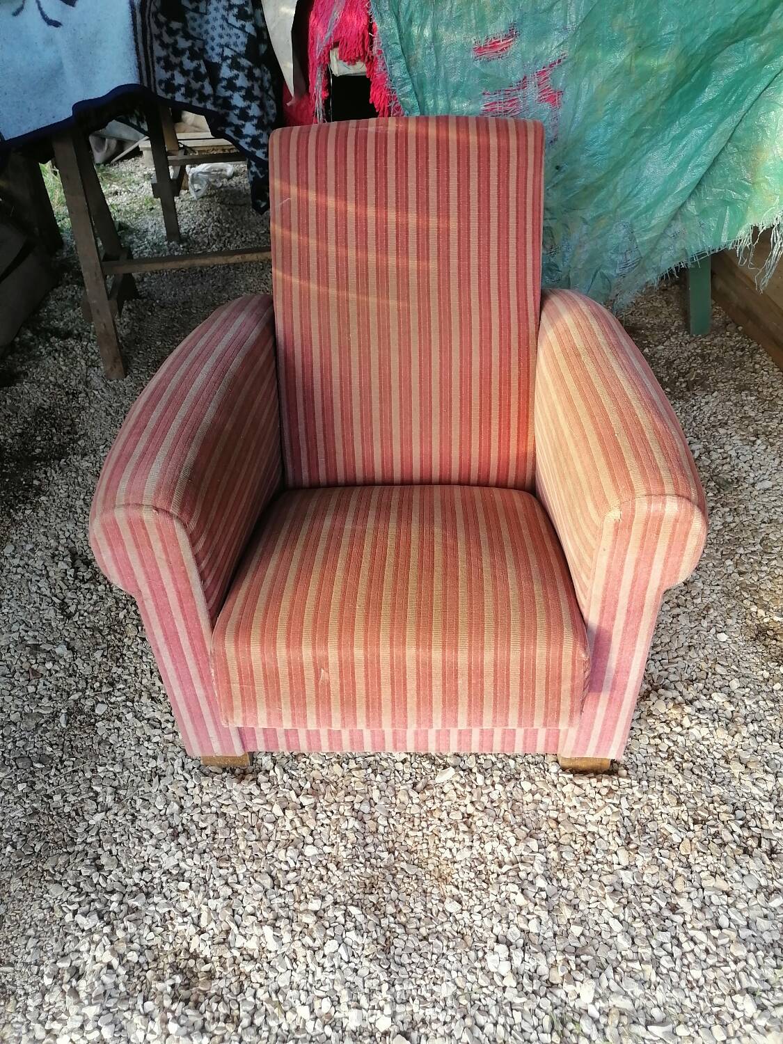 Fabric armchair 1900-1930