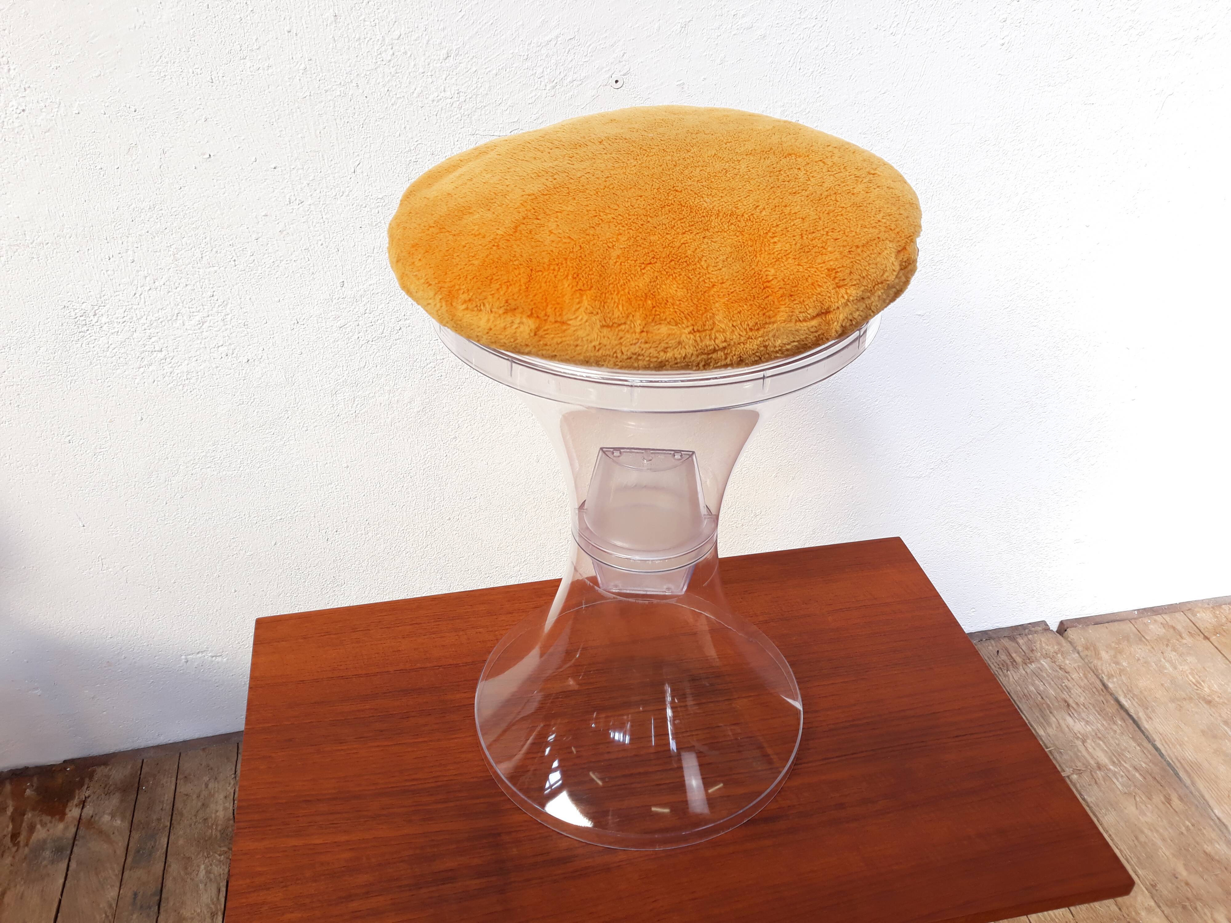 Vintage stool Tam Tam signed Henry Massonet