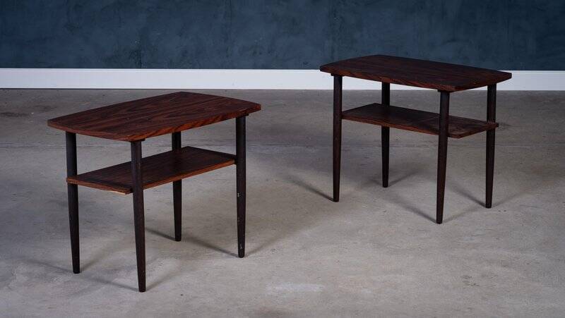 Rosewood Side Tables, Denmark, 1960s, Set of 2