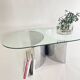 Silvered Crystal Coffee Table Jorn Mod. 3102 by G. Raimondi, Italy
